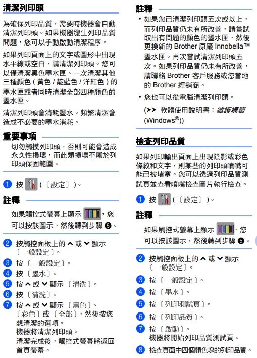 噴頭檢查表按法 J2310