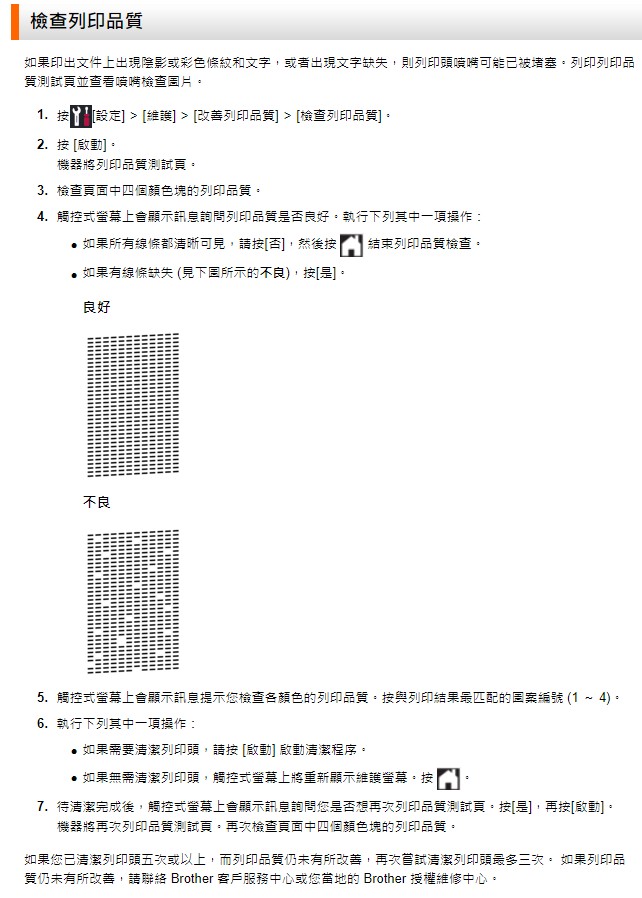 噴頭檢查表按法 T4000