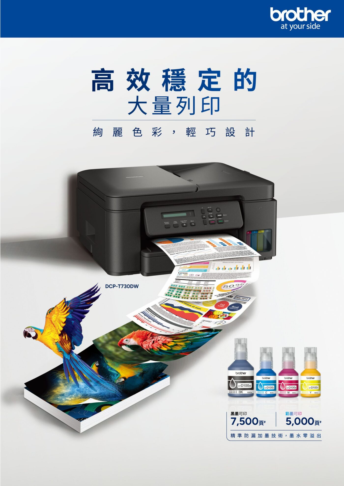 EAPST 翊昇企業社 巧意企業社 DCP-T830DW 威力印第四代大連供 雙面商用無線複合機